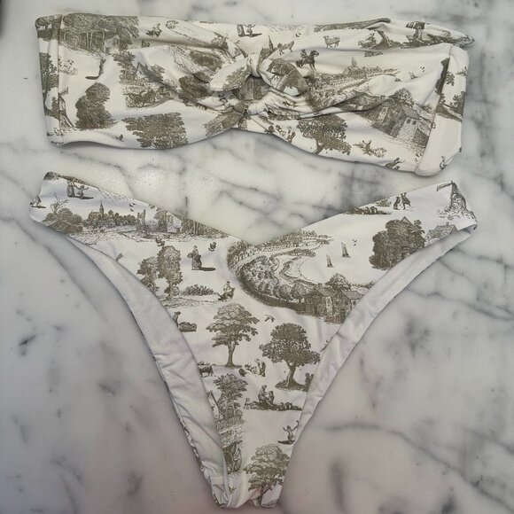 WeWoreWhat Green Toile Bikini - Medium - Picture 4 of 8